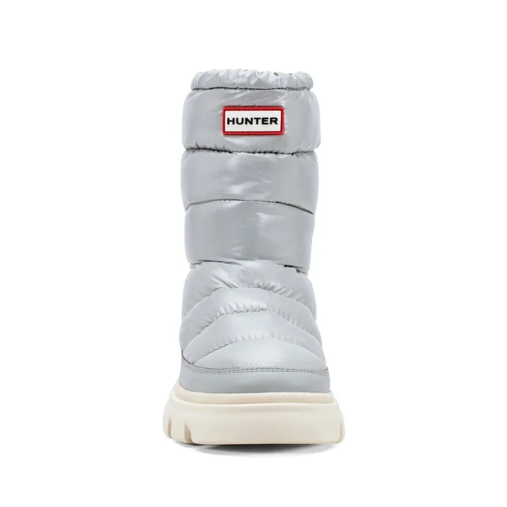 NEW size 8 Light Gray Hunter Womens Maribel lug sole Snow Booties Insulated - Picture 4 of 5